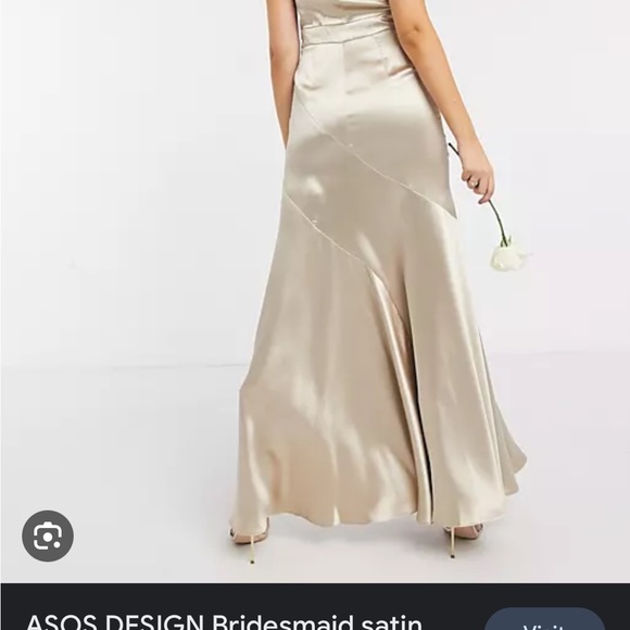ASOS Satin Halted Maxi Formal Dress - Picture 11 of 12